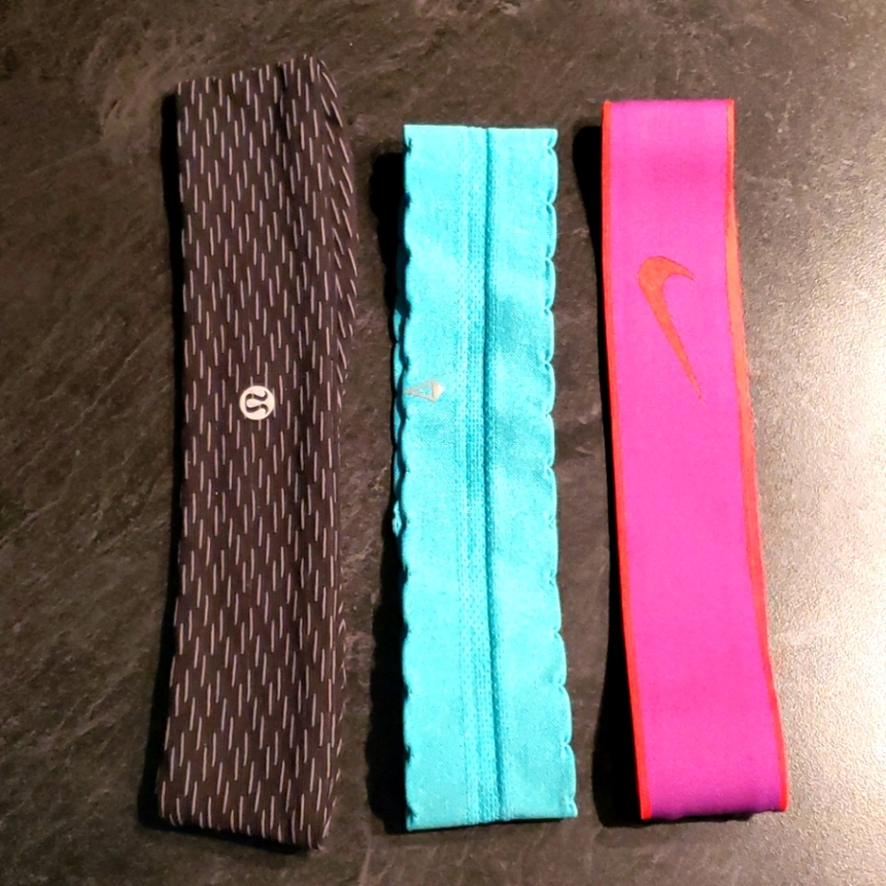 Lululemon, Nike and Ivivva Headbands